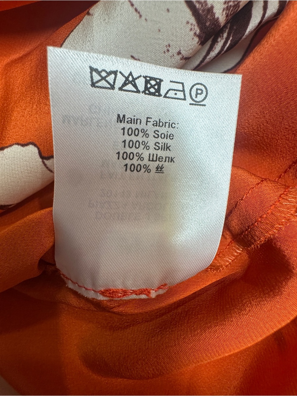 La DoubleJ Marlene Iris Placée Silk Orange Maxi Dress in Medium - Picture 15 of 15